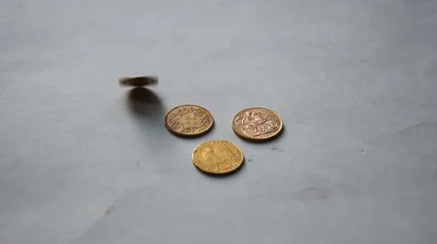 Gold Coins Video stock 45669772