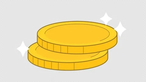 Gold coins Vídeo Stock 335545238
