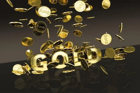 Gold Coins Illustrazione stock