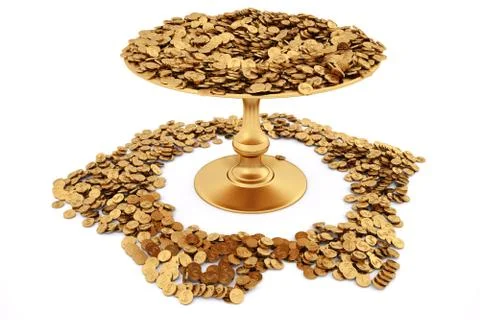 Gold coins Illustrazione stock