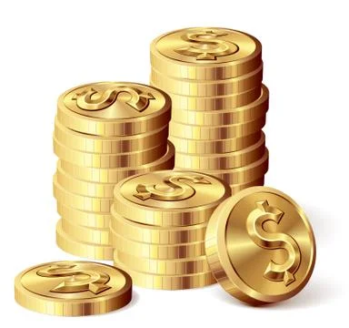 Gold coins Stock Illustration