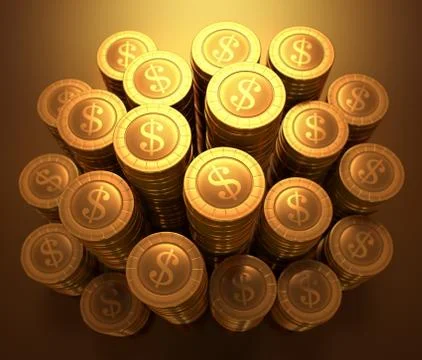 Gold Coins Stock Illustration