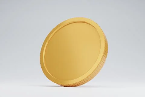Gold coins on isolate white background,digital wallet. Shopping mobile app,co Illustrazione stock
