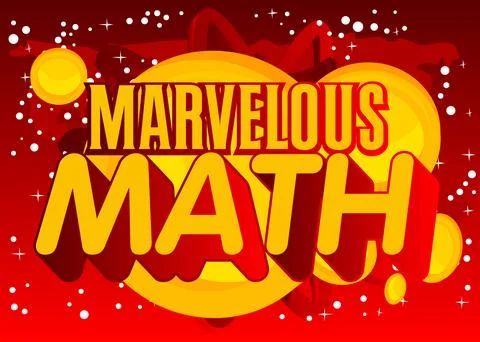 Gold Coins with Marvelous Math text. Coin rain. Vector Illustrated Golden m.. 스톡 일러스트