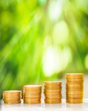 Gold coins Stock Photos