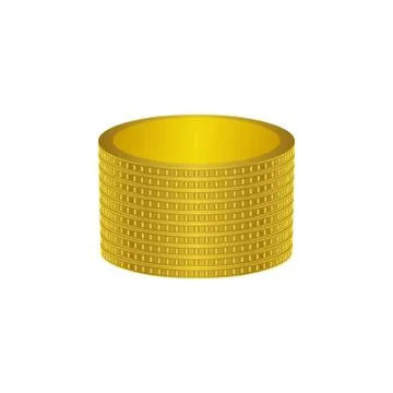 Gold coins stack Stock Illustration