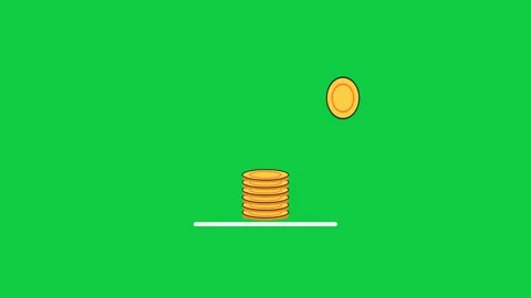 Gold coins stacking up finance loading animation for banking and savings apps 库存影片 348279921