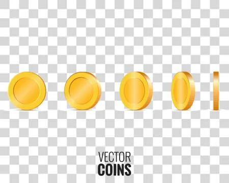 Gold coins vector illustration Stock Illustration