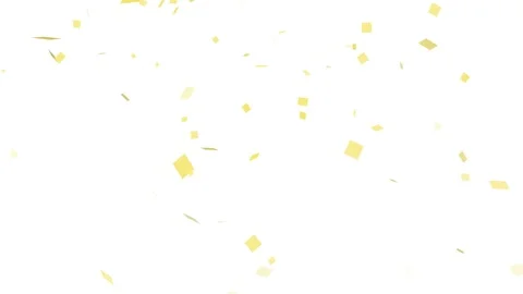 Gold color confetti explosion falling element animation Vídeo Stock 330298344