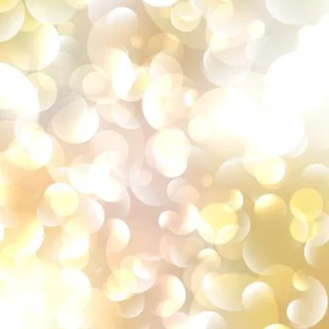 Gold Colored Abstract Lights Background. Stock Illustration