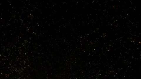 Gold colored festive flicker dot particles looped on black background Vídeo Stock 339718145