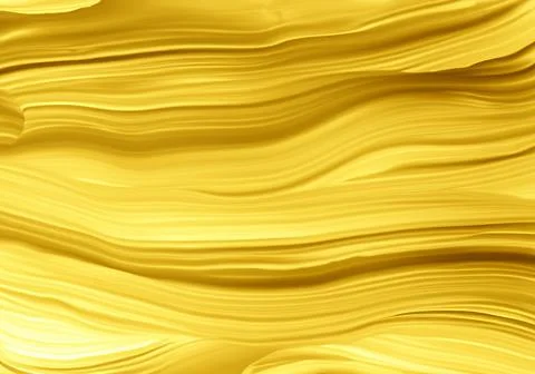 Gold Colored Paint Wave Pattern Full Frame Shot Stock Photos
