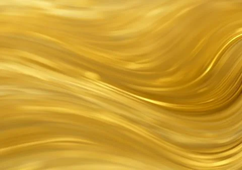 Gold Colored Paint Wave Pattern Full Frame Shot Stock Photos