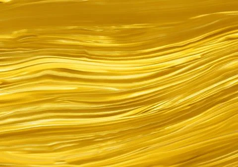 Gold Colored Paint Wave Pattern Full Frame Shot Stock Photos