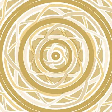 Gold colors geometric abstract pattern Stock Illustration
