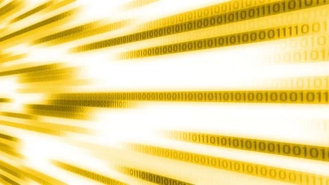 Gold coloured binary numbers lines animation Stock Footage 133123275