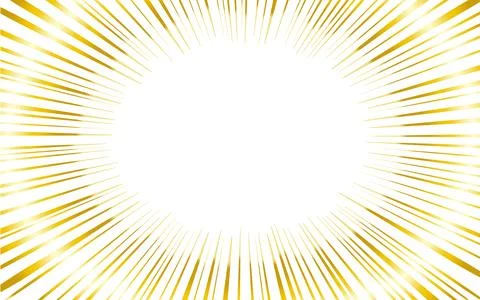 Gold Comic Burst Concentration Lines Background Stock-Illustration