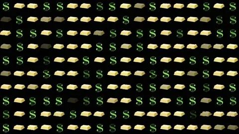 Gold Commodities Trading Stock Footage 130802808