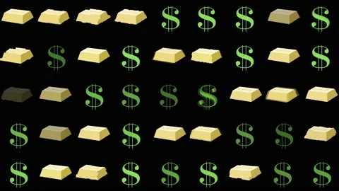 Gold Commodities Trading Stock Footage 130802809