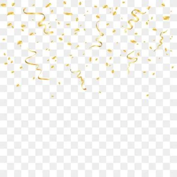 Gold confetti background Illustrazione stock