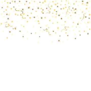 Gold confetti background Stock Illustration