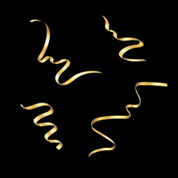 Gold confetti background Illustrazione stock