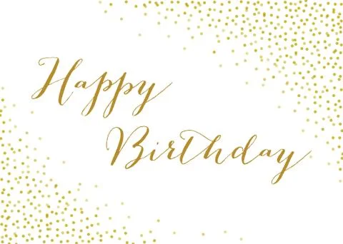 Gold Confetti Background Stock Illustration