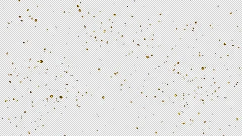Gold Confetti Blast Explosions with Alpha channel Stock Footage 237357373