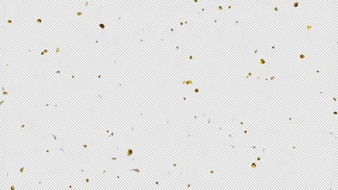 Gold Confetti Blast Explosions with Alpha channel Stock-Footage 237357396