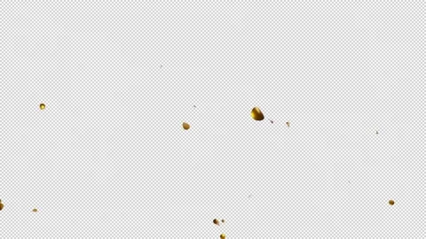Gold Confetti Blast Explosions with Alpha channel Stock Footage 237357398