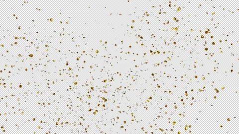 Gold Confetti Blast Explosions with Alpha channel Stock Footage 237357405
