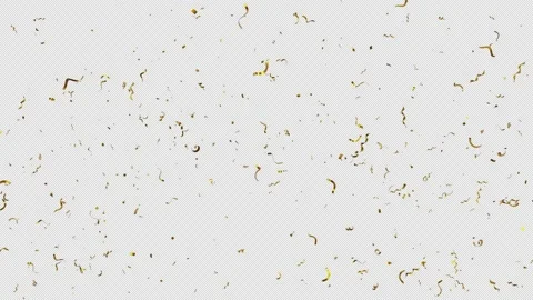 Gold Confetti Blast Explosions with Alpha channel Stock Footage 237357440