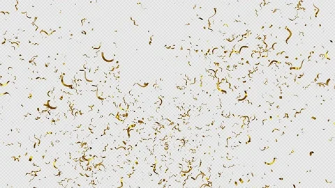 Gold Confetti Blast Explosions with Alpha channel Stock Footage 237357493