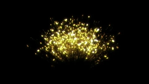 Gold Confetti Cannon Stock Footage 99133302