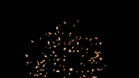 Gold confetti explode for celebration concepts. Stock Illustration