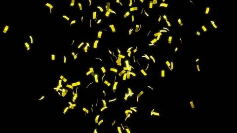 Gold confetti explode for celebration concepts. Stock Illustration