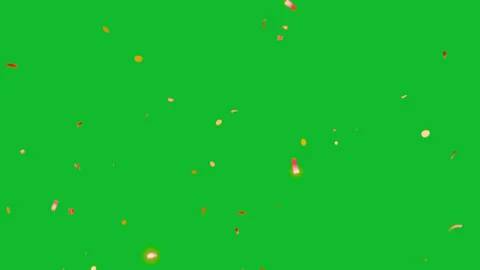 Gold confetti explosion on the green screen. 库存影片 344085341