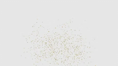 Gold Confetti Explosions on Alpha Matte Channel 스톡 동영상 278838960