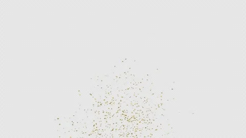 Gold Confetti Explosions on Alpha Matte Channel Stock Footage 278839259