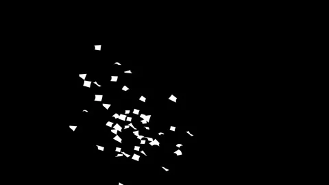 Gold Confetti Explosions Pack on a Black, Green Screen with Luma Matte Channel. Stock Footage 278840063