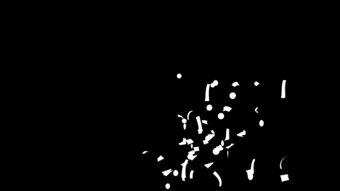 Gold Confetti Explosions Pack on a Black, Green Screen with Luma Matte Channel. Stock Footage 278840159