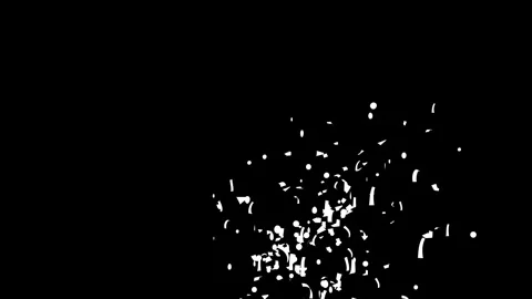Gold Confetti Explosions Pack on a Black, Green Screen with Luma Matte Channel. Stock Footage 278840212