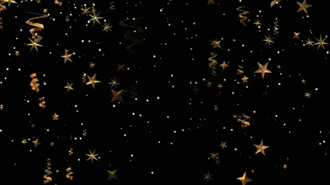 Gold Confetti Falling Background Loop Stock Footage 120768402