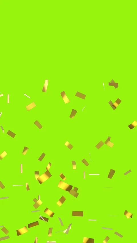 Gold confetti falling Stock Footage 324610600