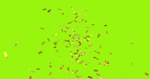 Gold confetti falling 스톡 일러스트