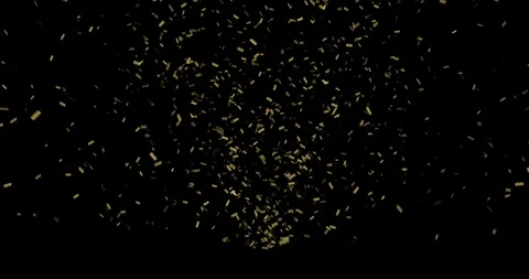 Gold Confetti falling slow Stock Footage 95621304