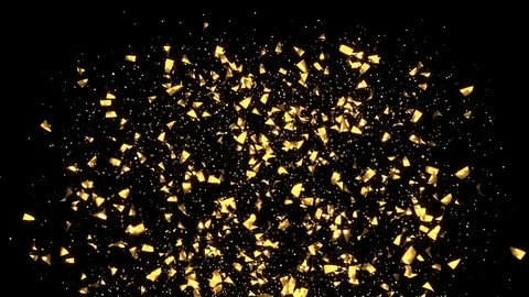 Gold confetti Stock Footage 120649854