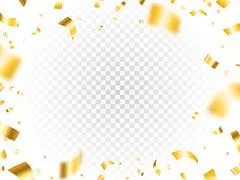 Festival confetti and tinsel explosion background. Realistic