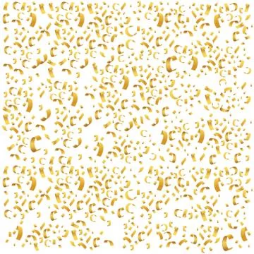 Gold confetti Stock Illustration