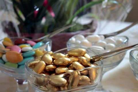 Gold confetti Stock Photos